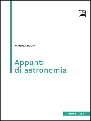 cover image of Appunti di astronomia